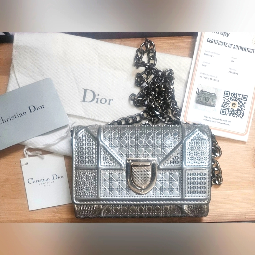 Diorama Cannage Leather Wallet w/COA! ¡¡FULL INCLUSION!!
